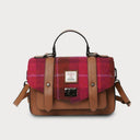 B40248 FUCHSIA Colour Handwoven Mini Harris Tweed Satchel Gaelsong