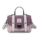 B40248 VIOLET MINI Colour Handwoven Mini Harris Tweed Satchel Gaelsong