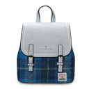B40249 BLUE TARTAN Mini Harris Tweed Jura Backpack Gaelsong