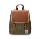 B40250 Handmade Harris Tweed Long Zip Purse Chestnut Herringbone Gaelsong