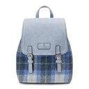 B40252 BLUE TARTAN Colour Ladies Harris Tweed Jura Backpack Gaelsong