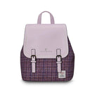 B40252 VIOLET MINI DOGTOOTH Colour Ladies Harris Tweed Jura Backpack Gaelsong