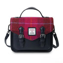 B40254 Handmade Harris Tweed Satchel Bag Fuchsia Gaelsong