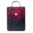 B40256 Authentic Harris Tweed Highland Backpack Fuchsia Gaelsong