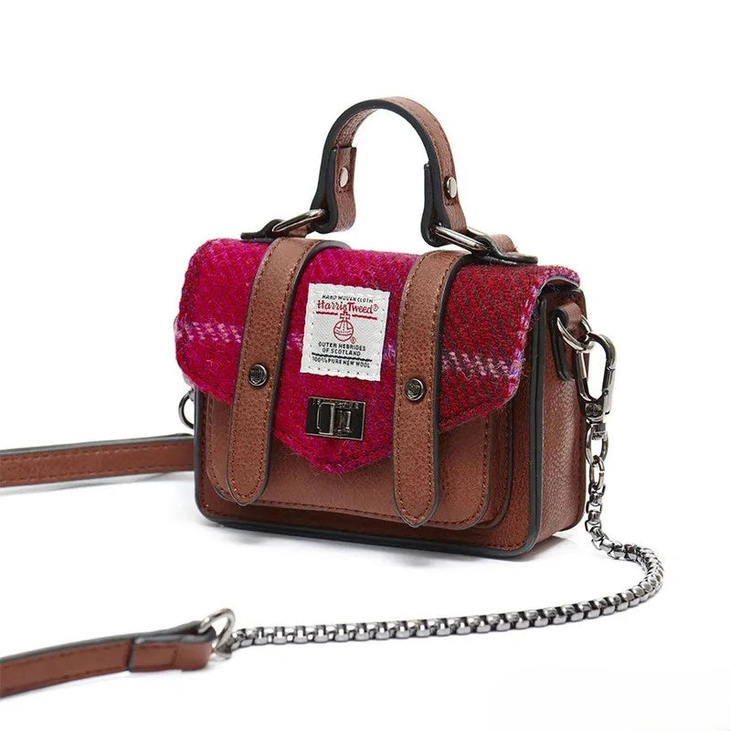 Genuine Harris Tweed Small Satchel | Gaelsong – GaelSong