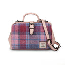 B40260 Handmade Harris Tweed Doctor Bag Pink Blue Gaelsong