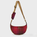 B40262 Scottish Handwoven Harris Tweed Shoulder Bag Fuchsia Gaelsong