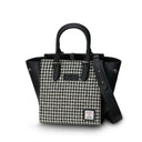 B40266 MEDIUM BLACK WHITE Handcrafted Harris Tweed Callie Tote Bag Gaelsong
