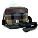 B40280 Genuine Harris Tweed Camera Bag Blue Brown Gaelsong