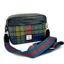 B40280 Genuine Harris Tweed Camera Bag Blue Pink Gaelsong