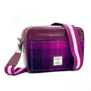B40280 Genuine Harris Tweed Camera Bag Purple Gaelsong
