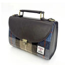 B40286 Handmade Genuine Harris Tweed Mini Bag Blue Brown Gaelsong