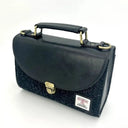 B40286 Handmade Genuine Harris Tweed Mini Bag Charcoal Gaelsong