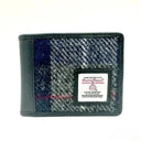 B40287 Genuine Harris Tweed Bifold Wallet for Men Blue Check Gaelsong