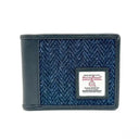B40287 Genuine Harris Tweed Bifold Wallet for Men Blue Gaelsong
