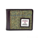 B40288 Harris Tweed Trifold Wallet With Coin Pocket Country Green Gaelsong