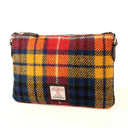 B40290 Handwoven Genuine Harris Tweed Zip Purse Saffron Gaelsong