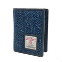 B40291 Harris Tweed Slim Card Holder Blue Gaelsong
