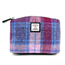 B40293 Handwoven Harris Tweed Cosmetic Bag Pastel Pink Gaelsong