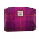 B40293 Handwoven Harris Tweed Cosmetic Bag Purple Gaelsong
