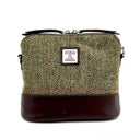 B40295 Handmade Harris Tweed Zip Shoulder Bag Country Green Gaelsong