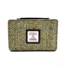 B40296 Harris Tweed Medium Zip Wallet for Women Country Green Gaelsong