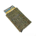 B40299 Authentic Harris Tweed Pop Up Credit Card Holder Country Green Gaelsong