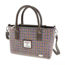 B40300 Genuine Handwoven Harris Tweed Brora Bag Jazzy Weave Gaelsong