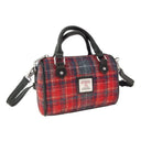 Mini Harris Tweed Plaid Bowling Bag