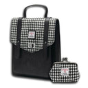 Genuine Harris Tweed Backpack with Matching Wallet Set 1 Black and White Gaelsong