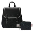 Women's Scottish Tweed Backpack & Purse Gift Set 2 BlackGaelsong
