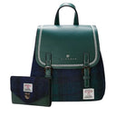 Women's Scottish Tweed Backpack & Purse Gift Set 1 Blackwatch Gaelsong