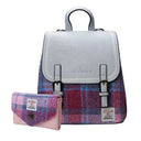 Women's Scottish Tweed Backpack & Purse Gift Set 1 Pink Gaelsong