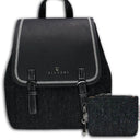 Tartan Islander Harris Tweed Backpack & Wallet Gift Set 1 Black Gaelsong