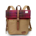 Canvas & Harris Tweed Scottish Backpack Fuchsia Gaelsong
