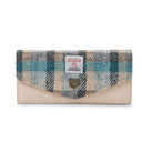Women's Harris Tweed Long Clasp Purse Islander Tartan Gaelsong