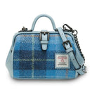 Harris Tweed & Vegan Leather Mini Doctor Bag Blue Gaelsong