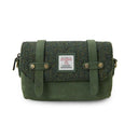 Genuine Leather & Harris Tweed Skye Bag Dark Green Gaelsong