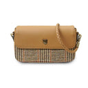 Ladies Harris Tweed & Genuine Leather Purse Beige Gaelsong