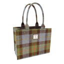 Harris Tweed Large Tote Bag in Scottish Tartan Macleod Gaelsong