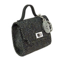 Hancrafted Harris Tweed Wee Mini Bag Charcoal Gaelsong