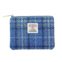 Handcrafted Harris Tweed Small Coin Pouch Light Blue Gaesong