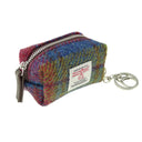 Harris Tweed Tartan Mini Zip Bag Multi Color Gaelsong