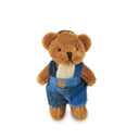 Handcrafted Teddy Bear Harris Tweed Keychain Blue Gaelsong