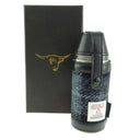Harris Tweed Steel Flask with Cups