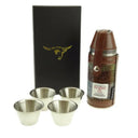 Harris Tweed Steel Flask with Cups Macleod Gaelsong