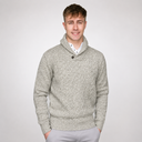 Men's Irish Knit Fisherman Sweater with Shawl Neck