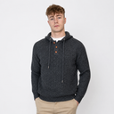 Men's Hooded Fisherman Wool Sweater