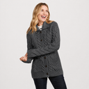 Ladies' Merino Wool Long Buttoned Cardigan
