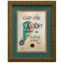 D10957 Cead Mile Failte Gaelic Wall Print Gilded Frame Gaelsong